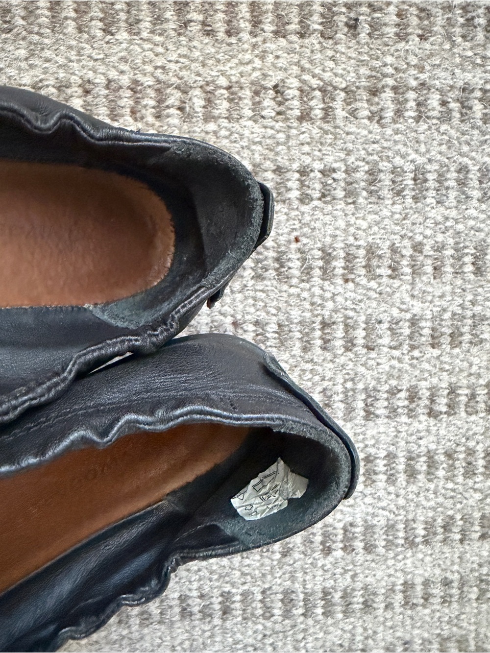 Vivobarefoot Asana Yin Ballerina Black Leather Flats - Picture 7 of 7
